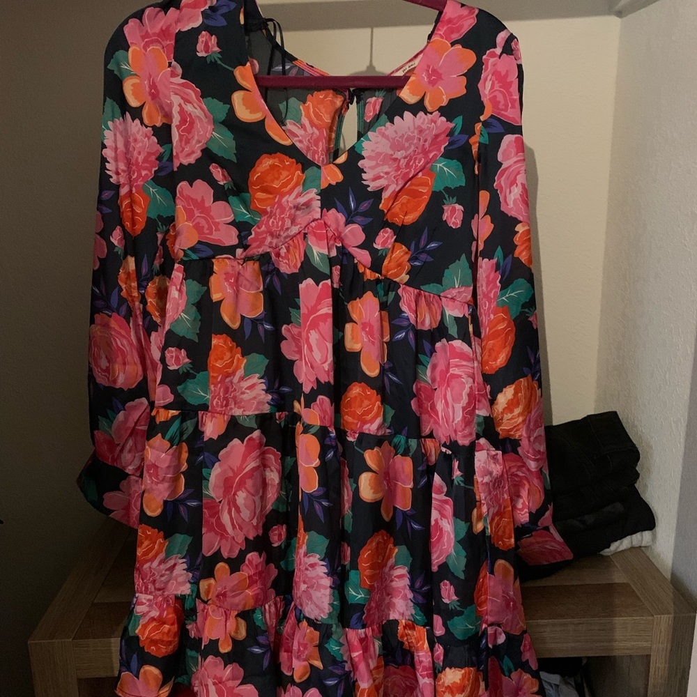 Floral Long Sleeve Dress